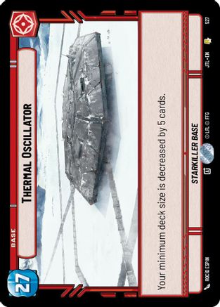 Thermal Oscillator (527) (527) [Jump to Lightspeed] - Fantasy Flight Games - Card Brawlers | Quebec | Canada |