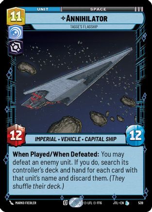 Annihilator - Tagge's Flagship (539) (539) [Jump to Lightspeed] - Fantasy Flight Games - Card Brawlers | Quebec | Canada |