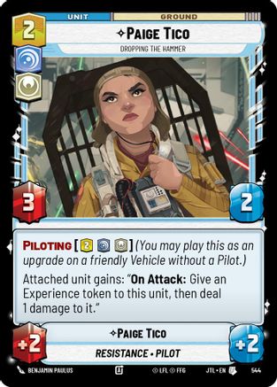 Paige Tico - Dropping the Hammer (544) (544) [Jump to Lightspeed] - Fantasy Flight Games - Card Brawlers | Quebec | Canada |