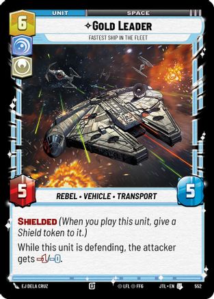 Gold Leader - Fastest Ship in the Fleet (552) (552) [Jump to Lightspeed] - Fantasy Flight Games - Card Brawlers | Quebec | Canada |