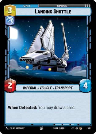Landing Shuttle (561) (561) [Jump to Lightspeed] - Fantasy Flight Games - Card Brawlers | Quebec | Canada |