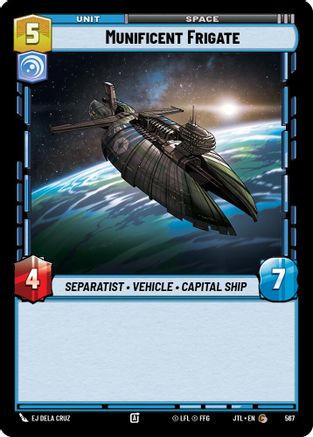 Munificent Frigate (567) (567) [Jump to Lightspeed] - Fantasy Flight Games - Card Brawlers | Quebec | Canada |
