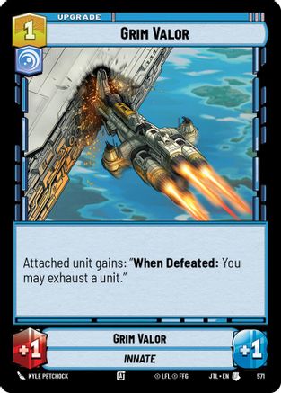 Grim Valor (571) (571) [Jump to Lightspeed] - Fantasy Flight Games - Card Brawlers | Quebec | Canada |