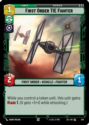 First Order TIE Fighter (579) (579) [Jump to Lightspeed] - Fantasy Flight Games - Card Brawlers | Quebec | Canada |