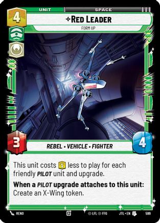 Red Leader - Form Up (599) (599) [Jump to Lightspeed] - Fantasy Flight Games - Card Brawlers | Quebec | Canada |