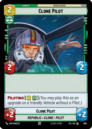 Clone Pilot (606) (606) [Jump to Lightspeed] - Fantasy Flight Games - Card Brawlers | Quebec | Canada |