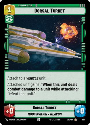 Dorsal Turret (618) (618) [Jump to Lightspeed] - Fantasy Flight Games - Card Brawlers | Quebec | Canada |