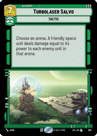 Turbolaser Salvo (629) (629) [Jump to Lightspeed] - Fantasy Flight Games - Card Brawlers | Quebec | Canada |