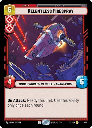 Relentless Firespray (655) (655) [Jump to Lightspeed] - Fantasy Flight Games - Card Brawlers | Quebec | Canada |