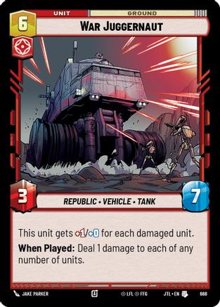 War Juggernaut (668) (668) [Jump to Lightspeed] - Fantasy Flight Games - Card Brawlers | Quebec | Canada |