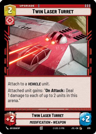 Twin Laser Turret (670) (670) [Jump to Lightspeed] - Fantasy Flight Games - Card Brawlers | Quebec | Canada |