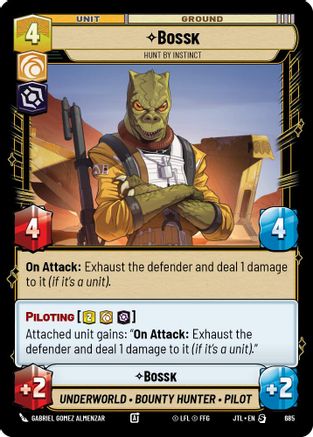 Bossk - Hunt By Instinct (685) (685) [Jump to Lightspeed] - Fantasy Flight Games - Card Brawlers | Quebec | Canada |
