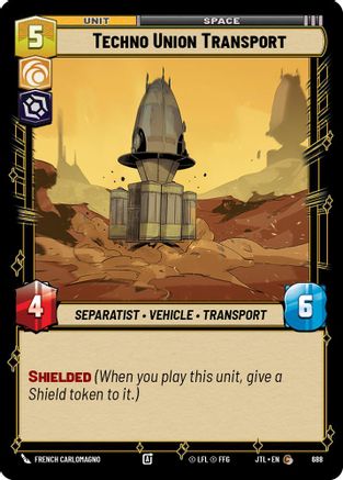 Techno Union Transport (688) (688) [Jump to Lightspeed] - Fantasy Flight Games - Card Brawlers | Quebec | Canada |