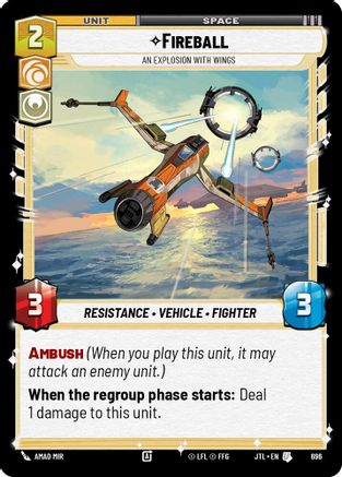Fireball - An Explosion With Wings (696) (696) [Jump to Lightspeed] - Fantasy Flight Games - Card Brawlers | Quebec | Canada |