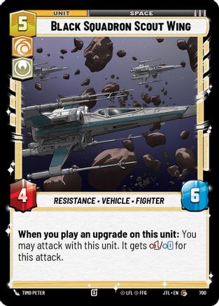 Black Squadron Scout Wing (700) (700) [Jump to Lightspeed] - Fantasy Flight Games - Card Brawlers | Quebec | Canada |