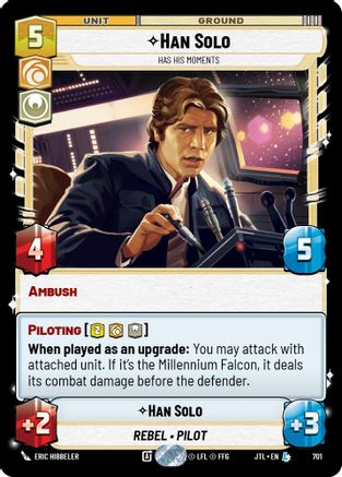 Han Solo - Has His Moments (701) (701) [Jump to Lightspeed] - Fantasy Flight Games - Card Brawlers | Quebec | Canada |
