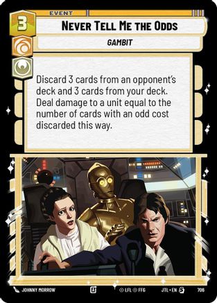 Never Tell Me the Odds (706) (706) [Jump to Lightspeed] - Fantasy Flight Games - Card Brawlers | Quebec | Canada |