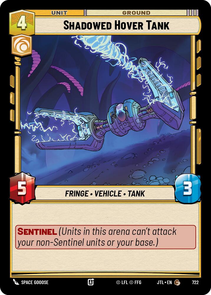 Shadowed Hover Tank (722) (722) [Jump to Lightspeed] - Fantasy Flight Games - Card Brawlers | Quebec | Canada |