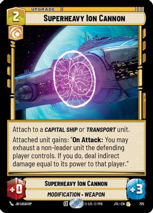 Superheavy Ion Cannon (725) (725) [Jump to Lightspeed] - Fantasy Flight Games - Card Brawlers | Quebec | Canada |