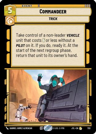 Commandeer (733) (733) [Jump to Lightspeed] - Fantasy Flight Games - Card Brawlers | Quebec | Canada |