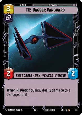 TIE Dagger Vanguard (737) (737) [Jump to Lightspeed] - Fantasy Flight Games - Card Brawlers | Quebec | Canada |