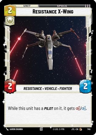 Resistance X-Wing (745) (745) [Jump to Lightspeed] - Fantasy Flight Games - Card Brawlers | Quebec | Canada |