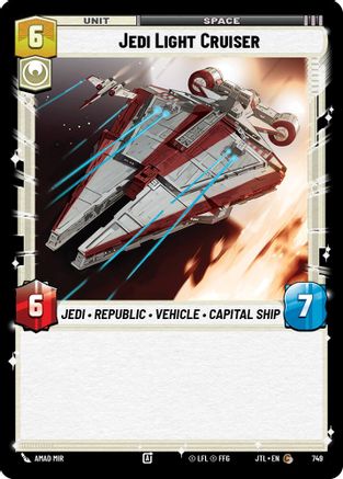 Jedi Light Cruiser (749) (749) [Jump to Lightspeed] - Fantasy Flight Games - Card Brawlers | Quebec | Canada |