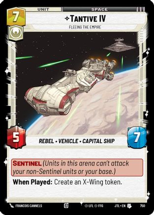 Tantive IV - Fleeing the Empire (750) (750) [Jump to Lightspeed] - Fantasy Flight Games - Card Brawlers | Quebec | Canada |