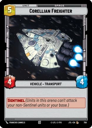 Corellian Freighter (756) (756) [Jump to Lightspeed] - Fantasy Flight Games - Card Brawlers | Quebec | Canada |