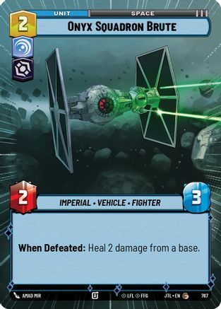 Onyx Squadron Brute (767) (Hyperspace Foil) (767) [Jump to Lightspeed] - Fantasy Flight Games - Card Brawlers | Quebec | Canada |