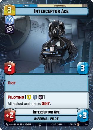 Interceptor Ace (768) (Hyperspace Foil) (768) [Jump to Lightspeed] - Fantasy Flight Games - Card Brawlers | Quebec | Canada |