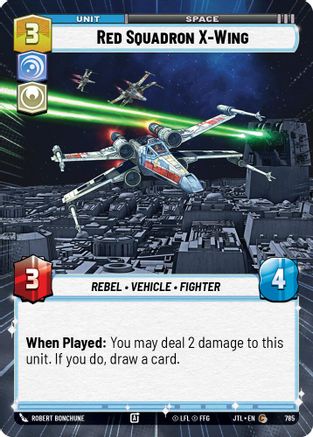 Red Squadron X-Wing (785) (Hyperspace Foil) (785) [Jump to Lightspeed] - Fantasy Flight Games - Card Brawlers | Quebec | Canada |