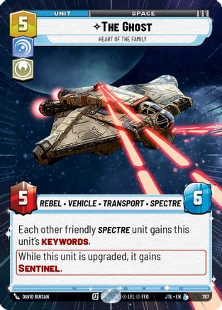 The Ghost - Heart of the Family (787) (Hyperspace Foil) (787) [Jump to Lightspeed] - Fantasy Flight Games - Card Brawlers | Quebec | Canada |