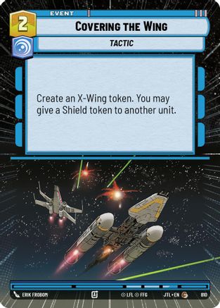 Covering the Wing (810) (Hyperspace Foil) (810) [Jump to Lightspeed] - Fantasy Flight Games - Card Brawlers | Quebec | Canada |