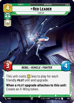 Red Leader - Form Up (835) (Hyperspace Foil) (835) [Jump to Lightspeed]