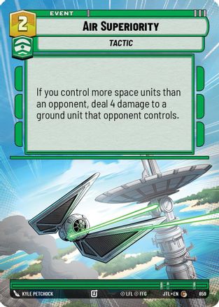 Air Superiority (859) (Hyperspace Foil) (859) [Jump to Lightspeed] - Fantasy Flight Games - Card Brawlers | Quebec | Canada |