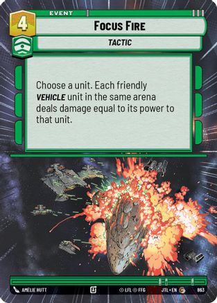 Focus Fire (863) (Hyperspace Foil) (863) [Jump to Lightspeed] - Fantasy Flight Games - Card Brawlers | Quebec | Canada |