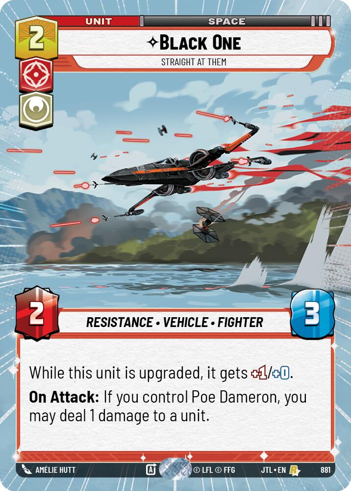 Black One - Straight At Them (881) (Hyperspace Foil) (881) [Jump to Lightspeed] - Fantasy Flight Games - Card Brawlers | Quebec | Canada |