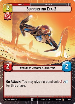 Supporting Eta-2 (894) (Hyperspace Foil) (894) [Jump to Lightspeed] - Fantasy Flight Games - Card Brawlers | Quebec | Canada |