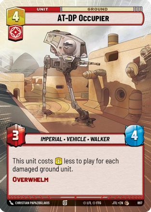 AT-DP Occupier (897) (Hyperspace Foil) (897) [Saut à la vitesse de la lumière] 