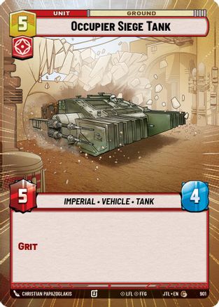 Occupier Siege Tank (901) (Hyperspace Foil) (901) [Jump to Lightspeed] - Fantasy Flight Games - Card Brawlers | Quebec | Canada |