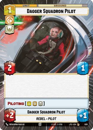 Dagger Squadron Pilot (930) (Hyperspace Foil) (930) [Jump to Lightspeed] - Fantasy Flight Games - Card Brawlers | Quebec | Canada |