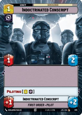 Indoctrinated Conscript (970) (Hyperspace Foil) (970) [Jump to Lightspeed] - Fantasy Flight Games - Card Brawlers | Quebec | Canada |