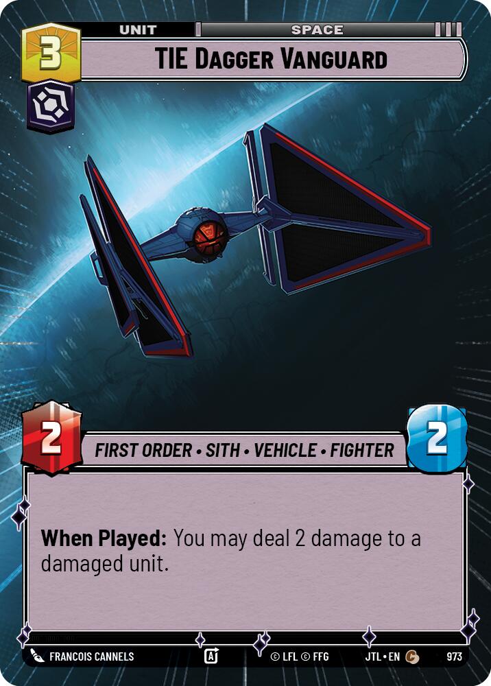 TIE Dagger Vanguard (973) (Hyperspace Foil) (973) [Jump to Lightspeed] - Fantasy Flight Games - Card Brawlers | Quebec | Canada |