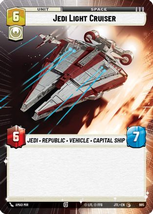Croiseur léger Jedi (985) (Hyperspace Foil) (985) [Saut en vitesse lumière] 