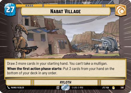 Nabat Village (290) (Hyperspace) (290) [Jump to Lightspeed] - Fantasy Flight Games - Card Brawlers | Quebec | Canada |