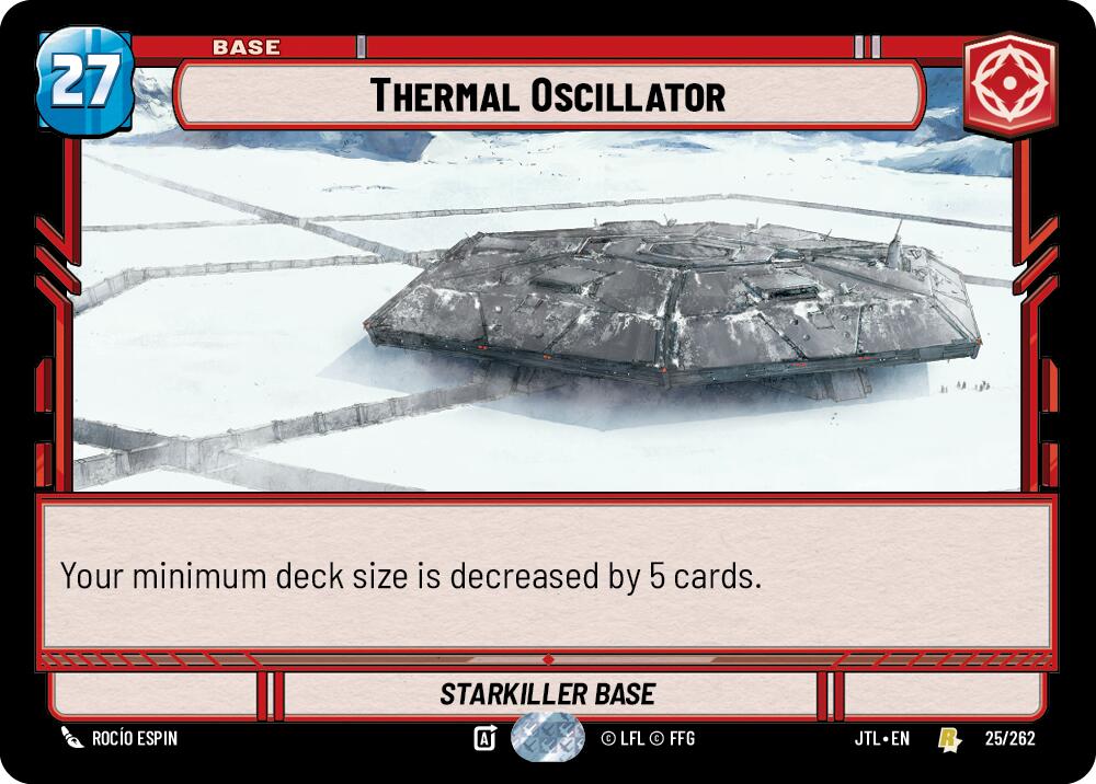 Thermal Oscillator (025/262) (025/262) [Jump to Lightspeed] - Fantasy Flight Games - Card Brawlers | Quebec | Canada |
