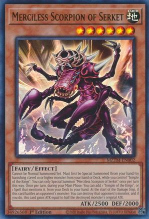 Scorpion impitoyable de Serket [MZTM-EN002] Ultra Rare 
