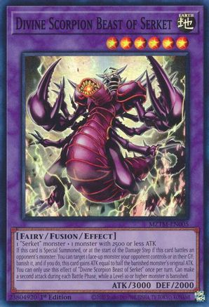 Divine Scorpion Beast of Serket [MZTM-EN005] Super Rare - Yu-Gi-Oh! - Card Brawlers | Quebec | Canada |