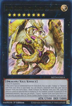 Divine Golden Shadow Dragon Dragluxion [MZTM-EN014] Ultra Rare - Yu-Gi-Oh! - Card Brawlers | Quebec | Canada |